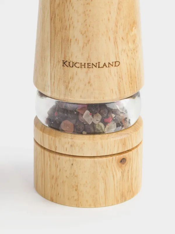 Дәмдеуіш диірмені, 26 см, механикалық, ағаш/акрил, қызғылт тұз/3 бұрыш, Seasoning, image-4