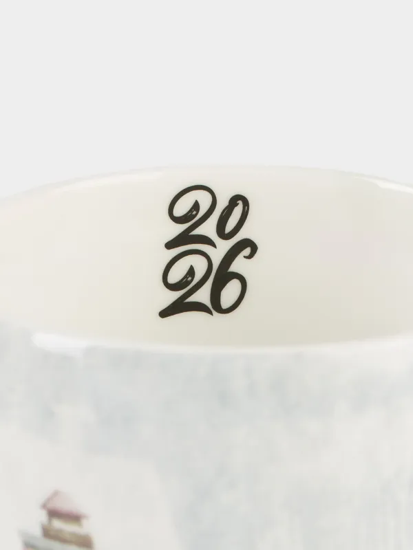 Кружка, 400 мл, Дома в снегу, House built, image-2