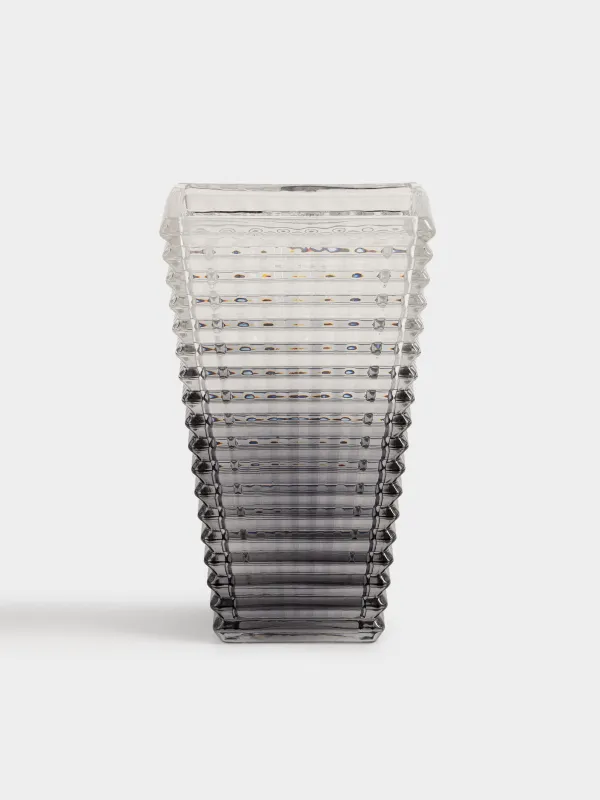 Гүл вазасы, 28 см, шыны Р, сұр градиент, Mosaic color, image-0