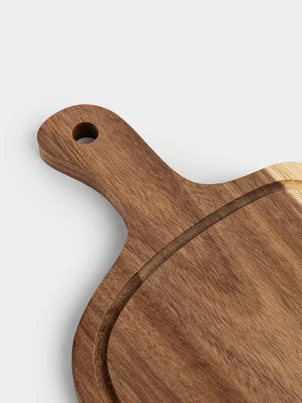 Кесу тақтасы, 32х18 см, тұтқасы бар, ағаш, Noble tree, image-2