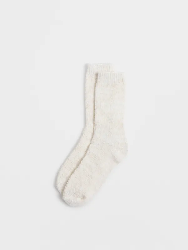 Әйелдер шұлықтары, өлшемі 36-38, шенилл, сүт түстес, Snoopy, image-1