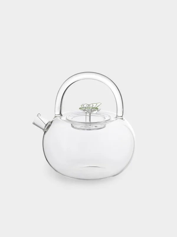 Чайник заварочный, 780 мл, стекло Б/сталь, Бабочка, Butterfly, image-0
