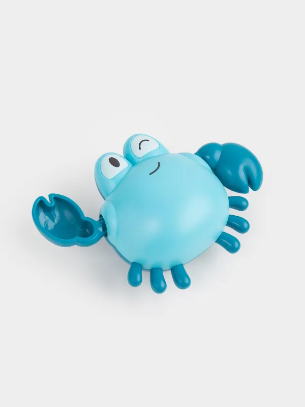 Игрушка для купания, 13 см, заводная, пластик, синяя, Плавающий краб, Underwater, image-1