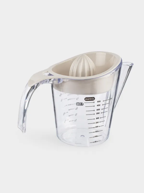 Цитрус шырын сыққыш, 500 мл, өлшеуіш шыныаяқпен, пластик, түс, Extra-light, image-2