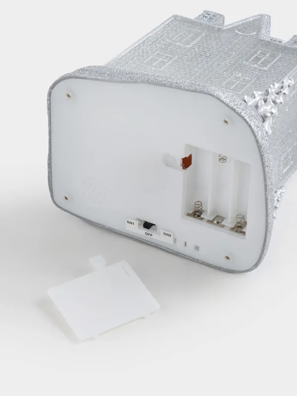 Снежный фонарь, 24 см, Silver style, image-4