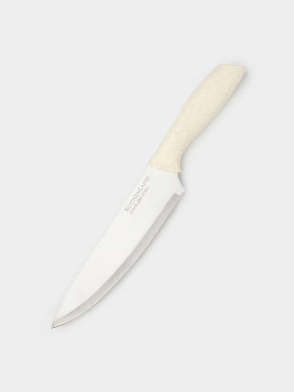 Нож поварской, 20 см, сталь/пластик, молочный, Speck-light, image-3