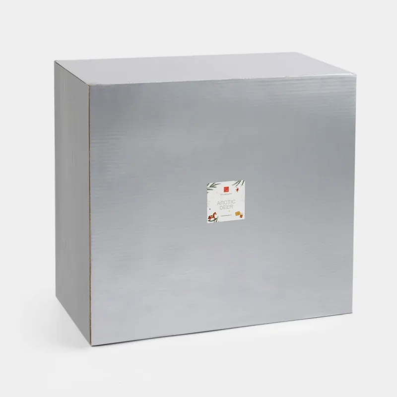 Конфетница, 32х27 см, полирезин, золотистая, Олень, Arctic deer, image-4