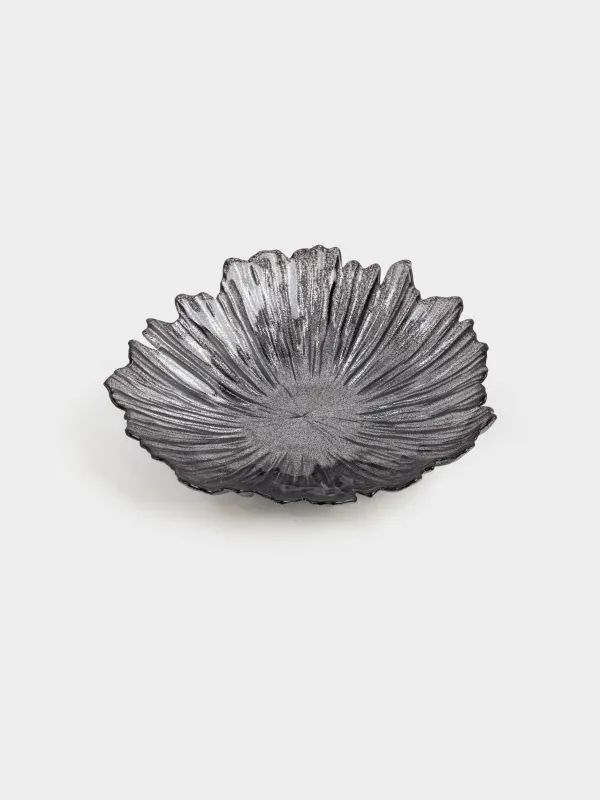 Терең ыдыс, 21х5 см, шыны Р, сұр, Verge, image-4