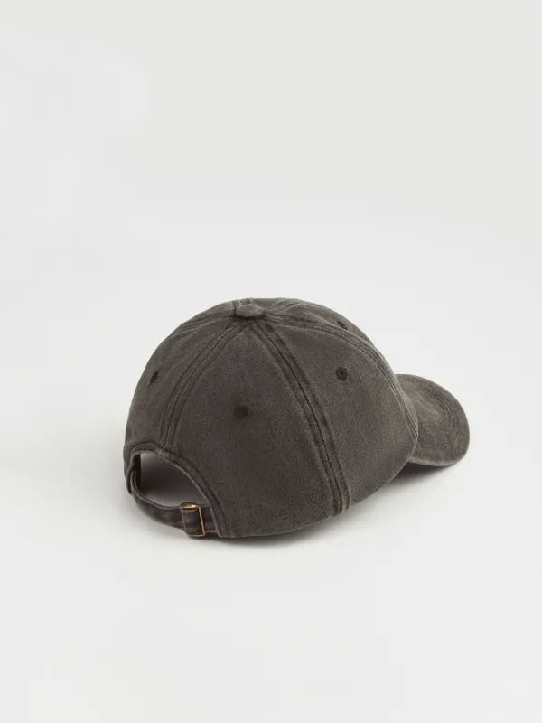 Бейсбол қалпақшасы, 57 см, бірыңғай өлшем, мақта, қара, Live life, Shore, image-3