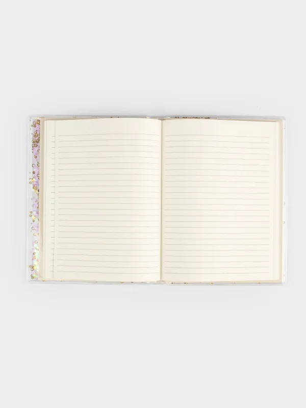 Жазбаларға арналған дәптер, 15х20 см, 80 л, жылтырақтары бар, картон, Dreams, Stationery, image-1