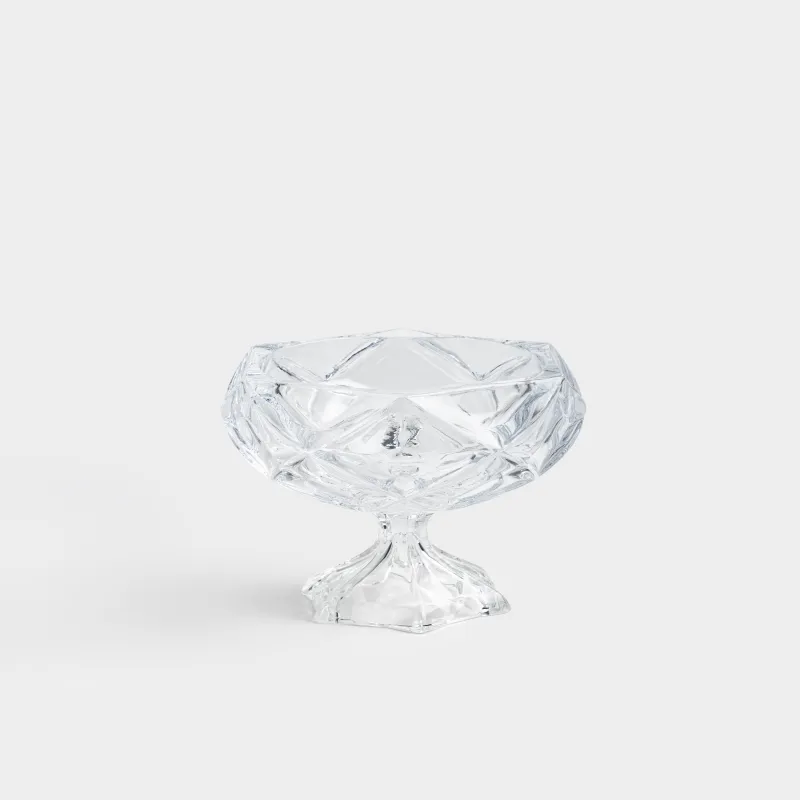 Жеміс вазасы, 19х17 см, аяқты, шыны Р, Rhomb, image-4