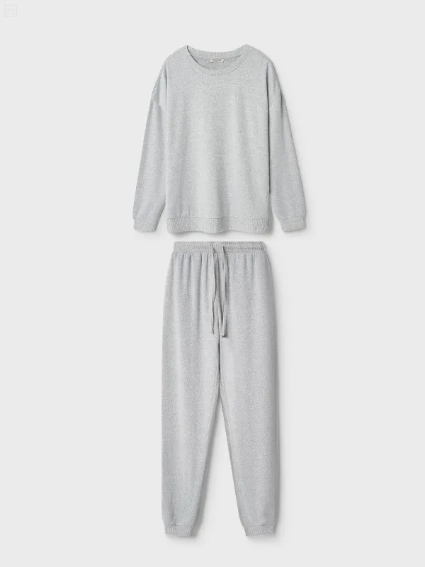 Әйелдер костюмі, өлшемі XS, шалбары бар, полиэстер/спандекс, сұр, Bertha, image-4