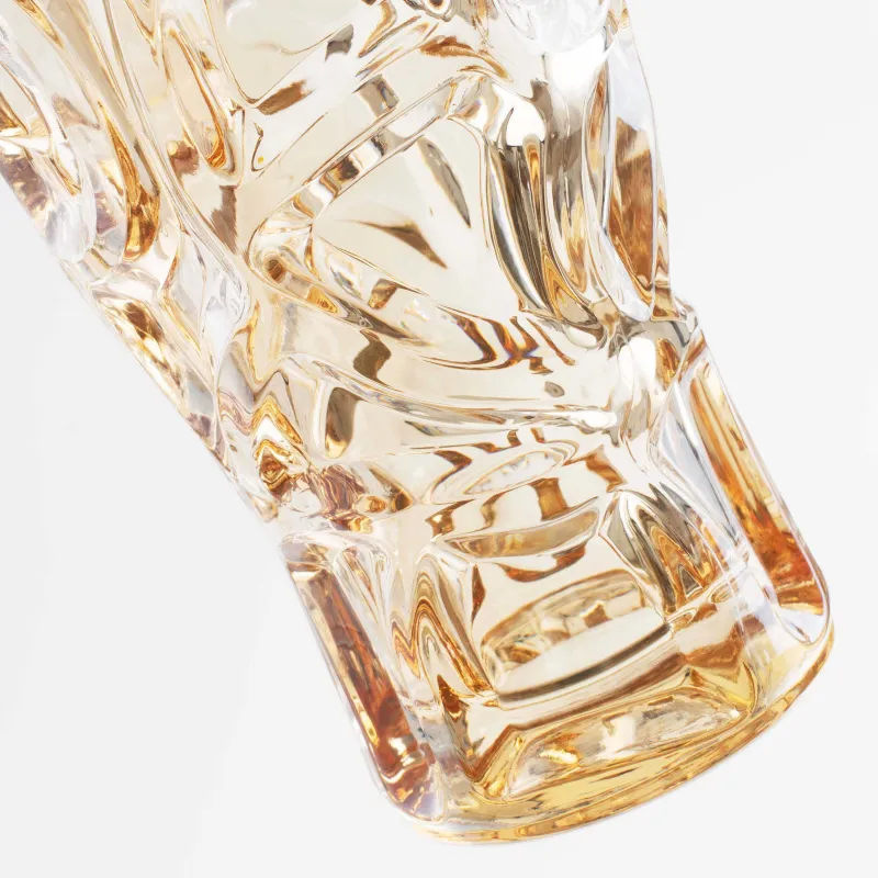 Стакан, 15 см, 270 мл, стекло Р, янтарный, Узоры, Gala, image-4