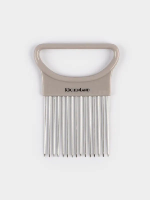 Пияз кескіш ұстағыш, 11х9 см, пластик/Болат, бежевый, Soft Kitchen, image-0