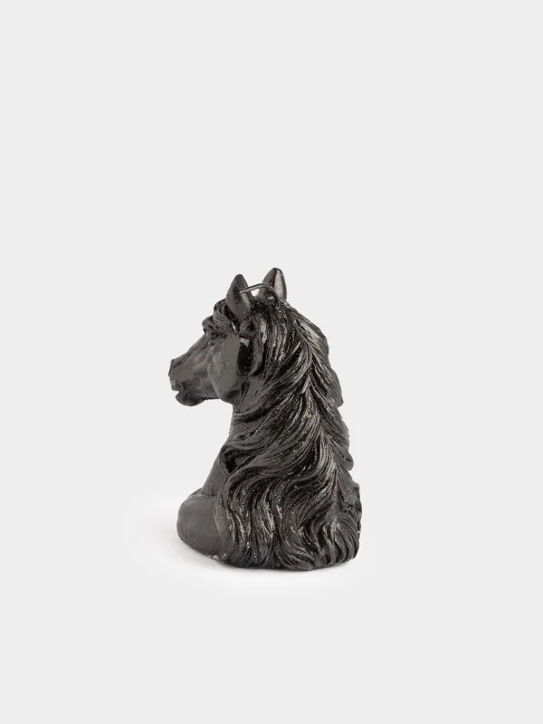 Свеча, 7x10 см, с блестками, Лошадь, Horse black, image-2