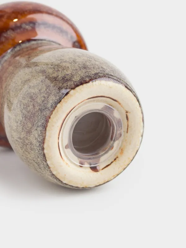 Емкость для соли или перца, 9 см, фарфор P, молочно-коричневая, Гриб, Colors autumn, image-3