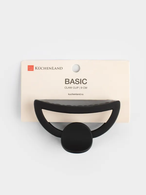 Шаш қыстырғыш, 9 см, пластик, қара, краб, негізгі, image-4