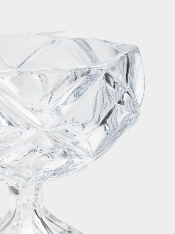 Ваза для фруктов, 19х17 см, на ножке, стекло Р, Rhomb, image-3