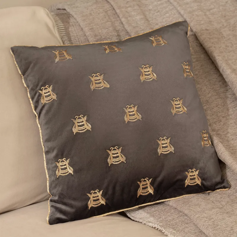 Подушка декоративная, 45х45 см, Пчелы, Honey