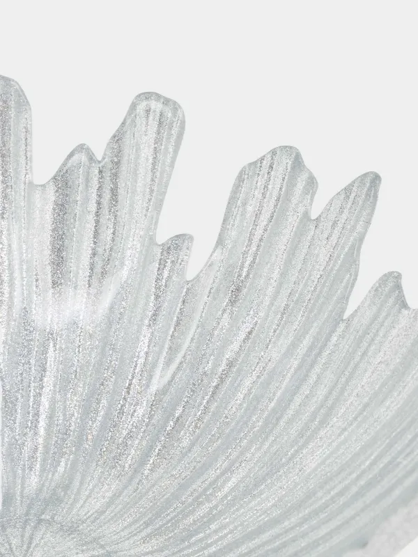 Жеміс вазасы, 32х14 см, шыны Р, күміс түстес, Verge, image-1