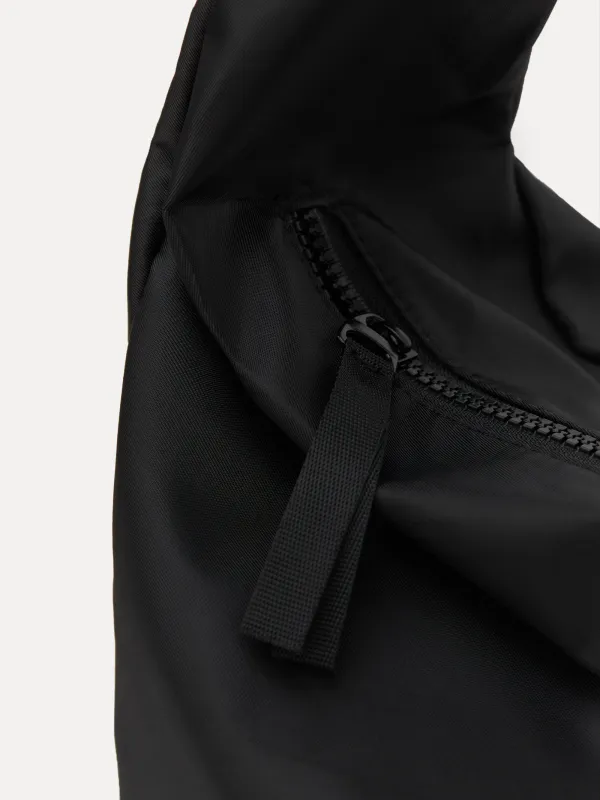 Сөмке, 24х40 см, реттелетін бауы бар, полиэстер, қара, Basic, image-2