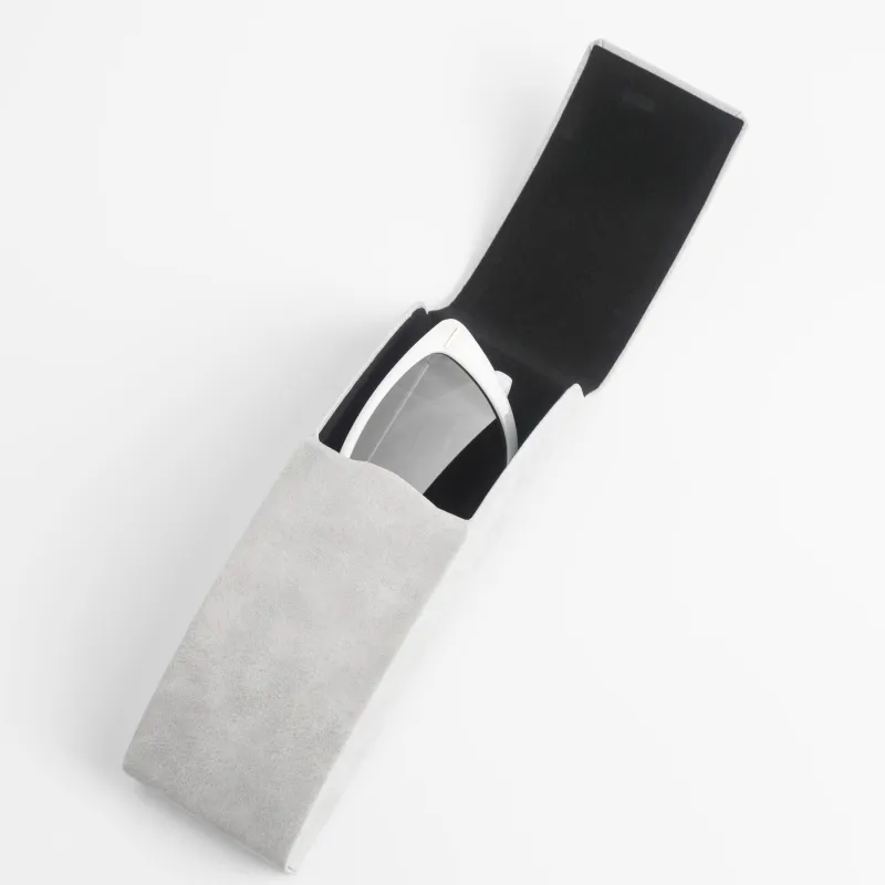 Көзілдірік қабы, 15x5 см, полиуретан, ашық сұр, Rock, image-4