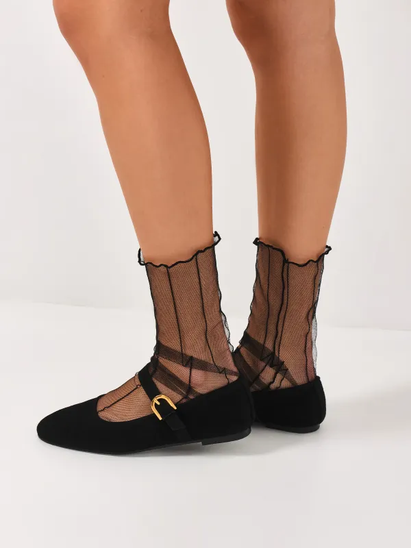 Әйелдер шұлықтары, өлшемі 36-38, торлы, полиэстер/нейлон, қара, Gridlin, image-0