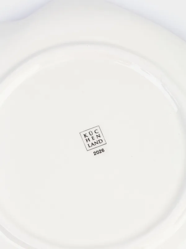 Тіскебасар тәрелкесі, 21 см, керамика, ақ, Сыйлықтары бар кірпілер, Hedgehog christmas, image-4