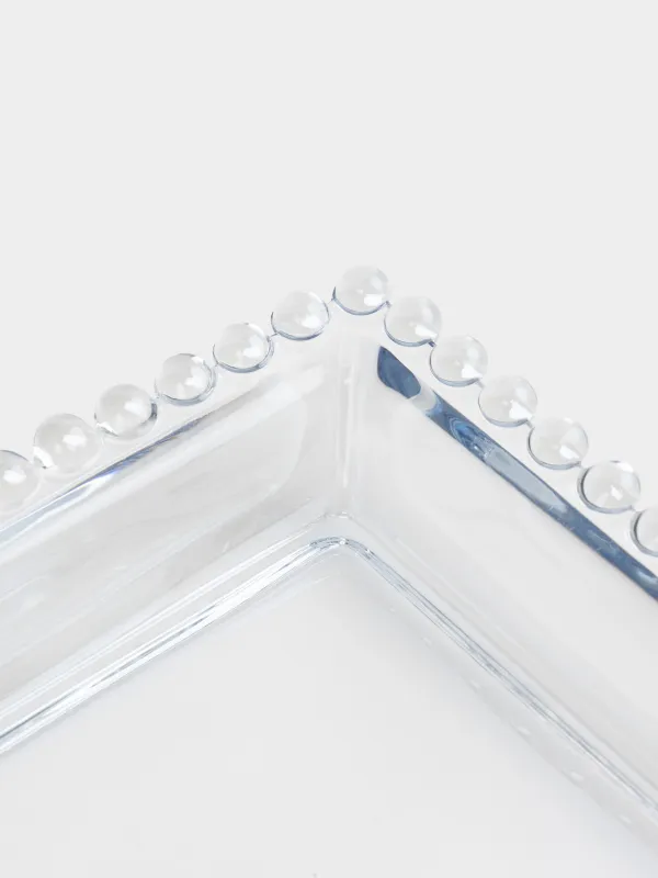 Ыдыс, 30х12х2 см, шыны, тікбұрышты, інжу-маржан, Moon, image-2