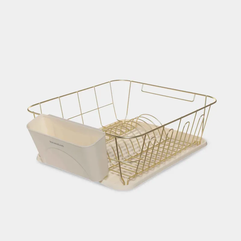 Ыдыс кептіргіш, 37х33 см, паллет, металл / пластик, сүтті алтын, құрғақ