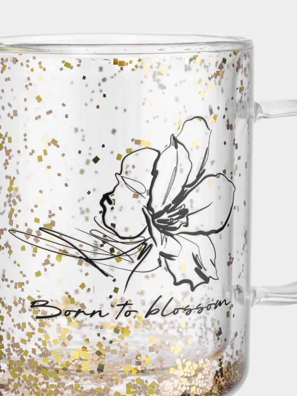 Саптыаяқ, 330 мл, шыны Б/жылтырақтар, Гүл, Air decor, image-4
