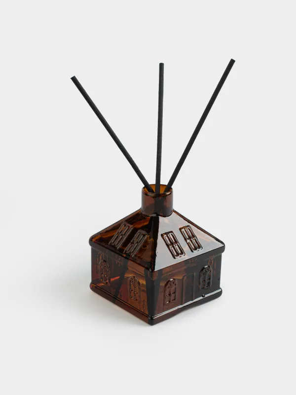 Хош иісті диффузор, 100 мл, қоңыр, Pine Amber Sugar, Үй, House shape, image-1