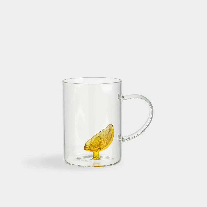 Кружка, 400 мл, стекло Б, Долька апельсина, Shape