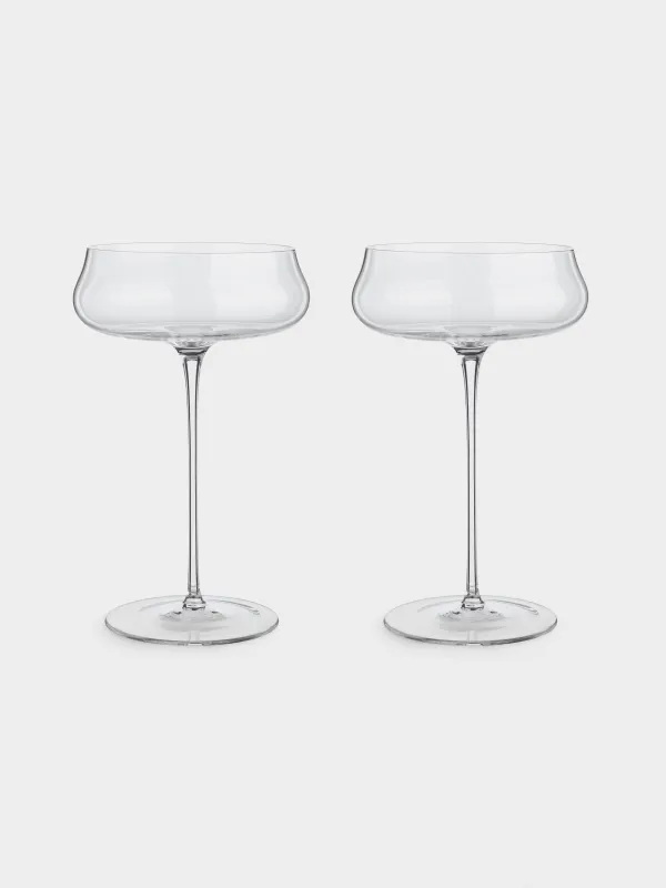 Бокал-креманка для шампанского, 330 мл, 2 шт, кристальное стекло, Montello, image-0