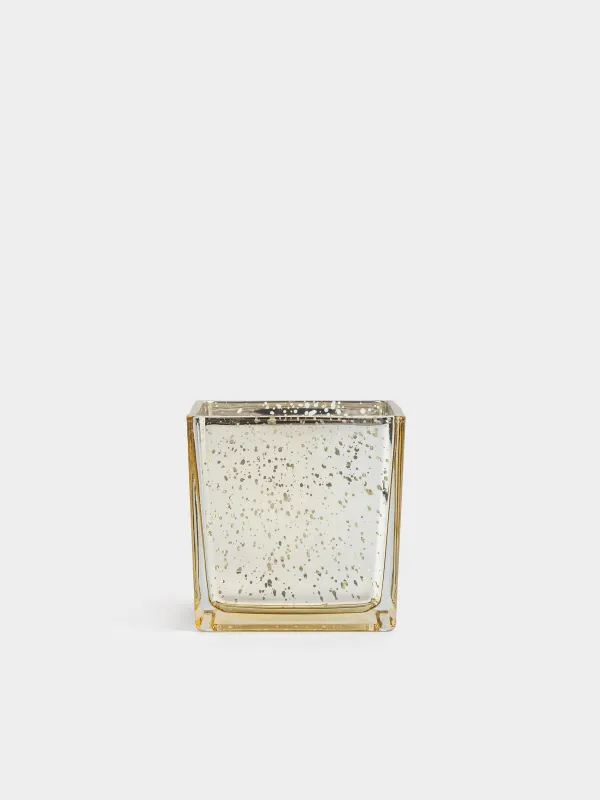 Шам ұстағыш, 10 см, шай шамына арналған, шыны, қоңыр-күміс, Жылқылар, Horses art, image-0