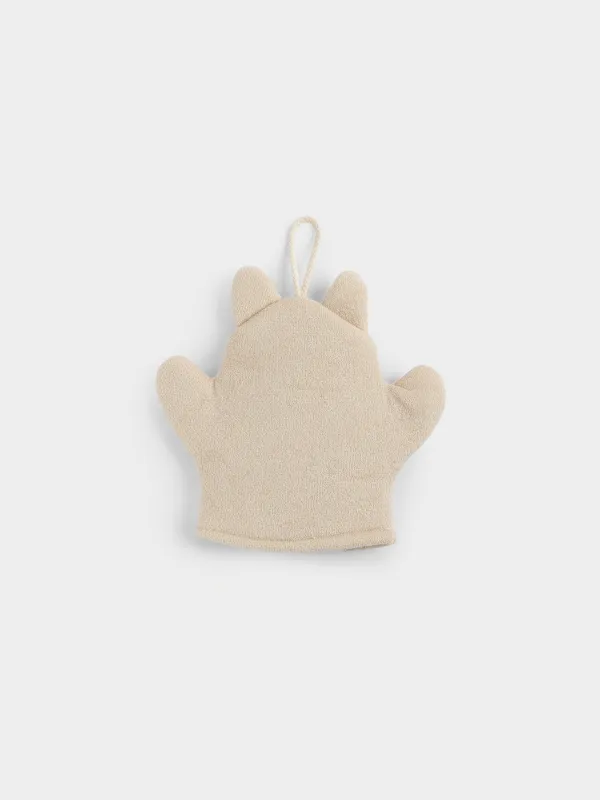 Денені жууға арналған жөке-қолғап, 20х17 см, балаларға арналған, полиэстер, сарғылт-қоңыр және ақ, Мысық, Cat, image-3