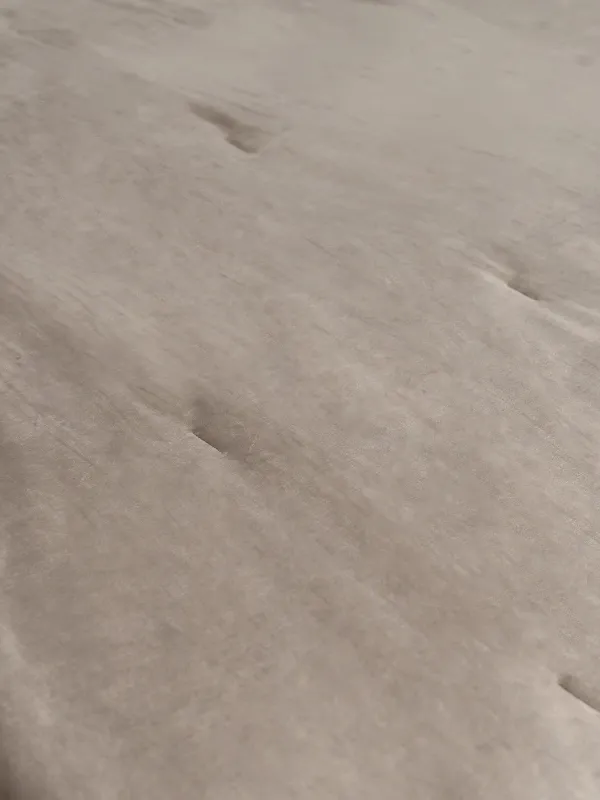 Төсек жапқыш, 240х260 см, сырылған, барқыт/микрофибра, қоңыр, жақтау, Stitch velvet, image-3