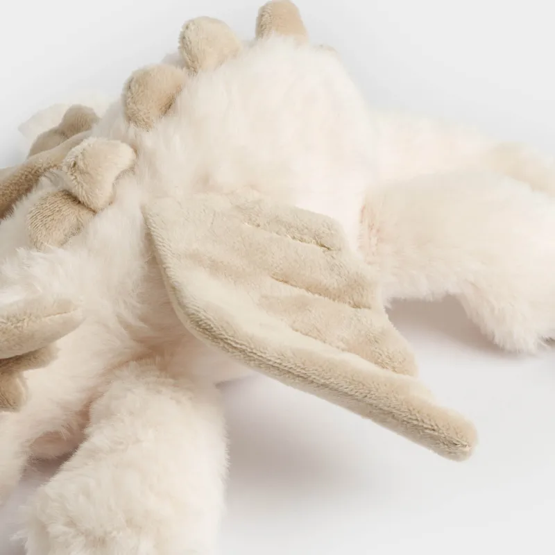 Ойыншық, 33 см, жұмсақ, полиэстер, сүт түстес, сарғылт-қоңыр, Қанатты айдаһар, Dragon toy, image-5