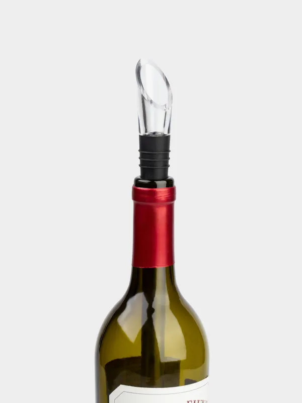 Шарап бөтелкесіне арналған салқындатқыш-дозатор, 33 см, болат / пластик / силикон, BAR, image-6