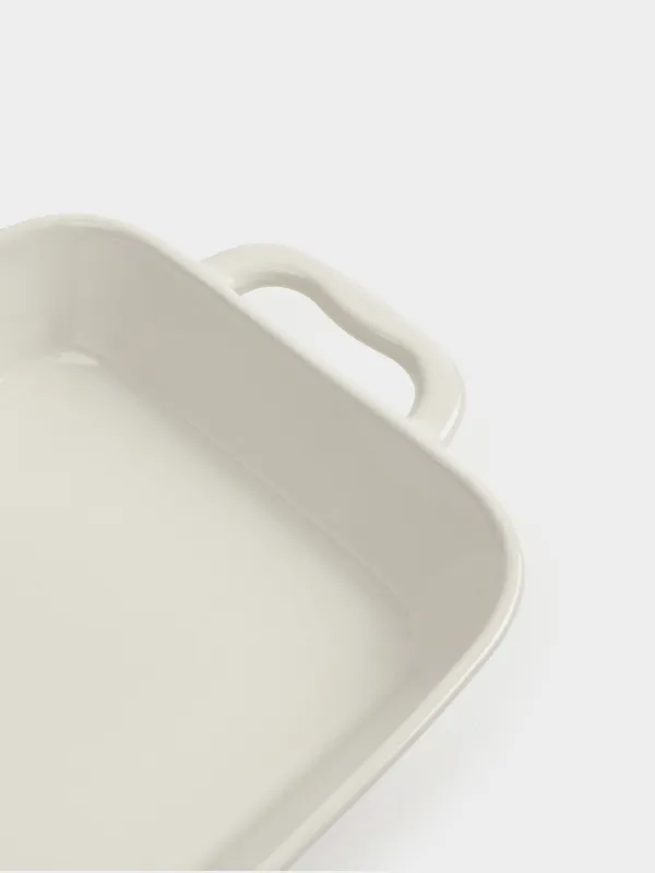 Форма для запекания, 34х24 см, керамика, прямоугольная, молочная, Cakes ivory, image-3