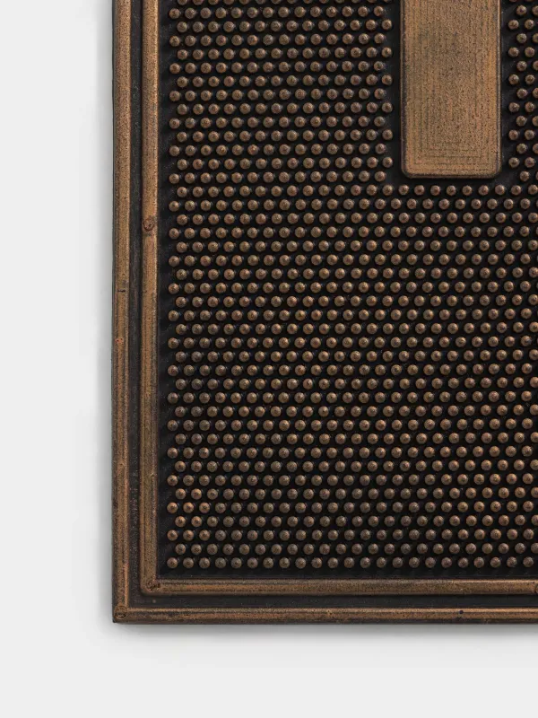 Есік алдындағы кілемше, 45х75 см, резеңке, қола-қара, Home, Home deco, image-3