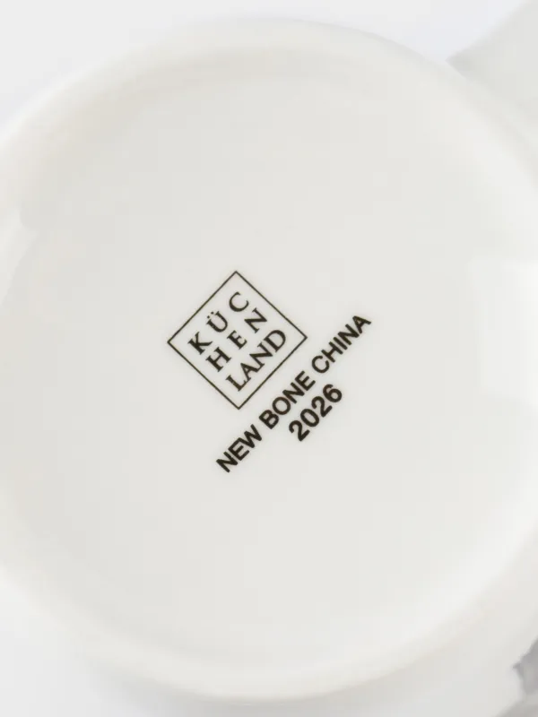 Саптыаяқ, 420 мл, фарфор N, ақ, Шарф таққан жылқылар, Horse trio, image-5