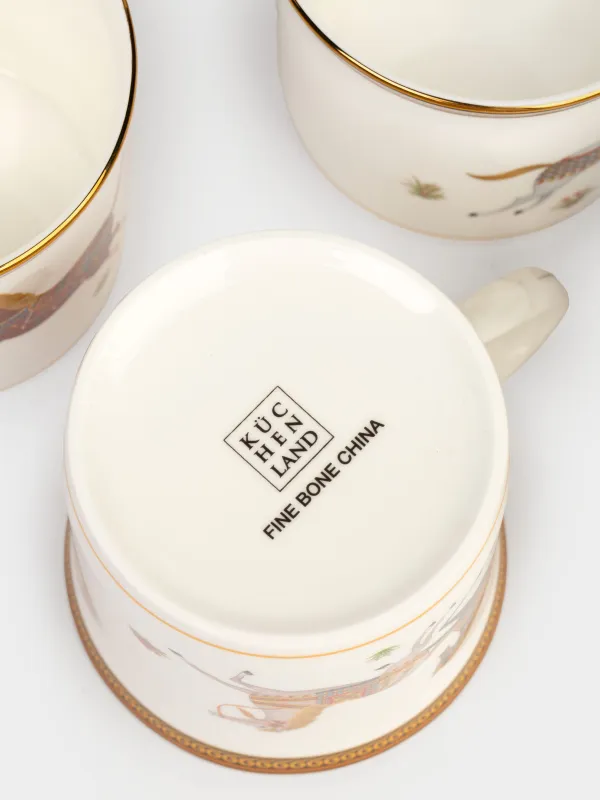 Кружка, 300 мл, 4 шт, Лошади, Blue wind, image-10