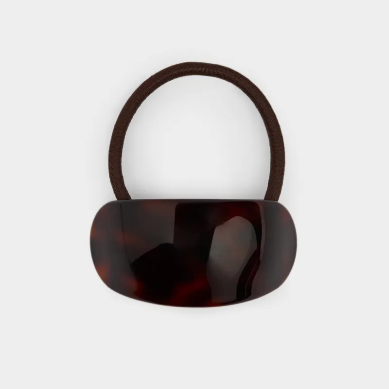 Шаш резеңкесі, 6 см, акрил, қоңыр, Glam