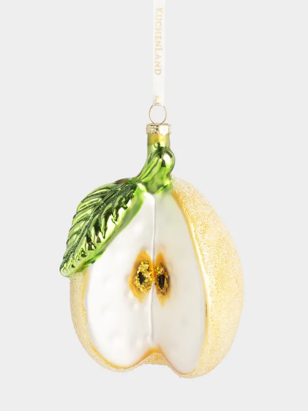 Шырша ойыншығы, 11 см, шыны, сары, Алмұрт, Fruits, image-0