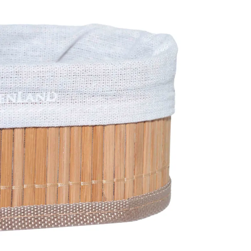 Ас құралдарына арналған себет, 19х10 см, бамбук / мақта, сопақ, сарғылт қоңыр, Stem, image-2