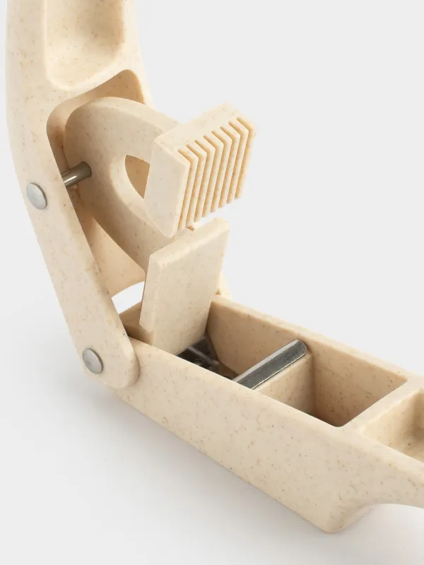 Пресс для чеснока, 19 см, 2 в 1, пластик/сталь, бежевый, в крапинку, Soft speckled, image-5