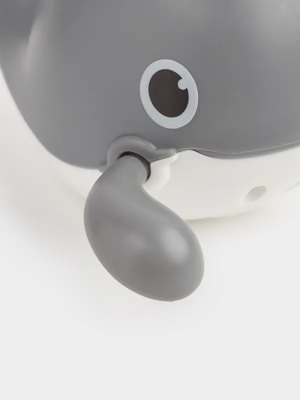 Игрушка для купания, 13 см, заводная, пластик, серая, Плавающий кит, Underwater, image-5