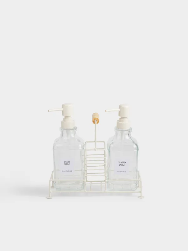 Диспенсер для моющего средства, 530 мл, 2 шт, на подставке, Milk kitchen, image-0