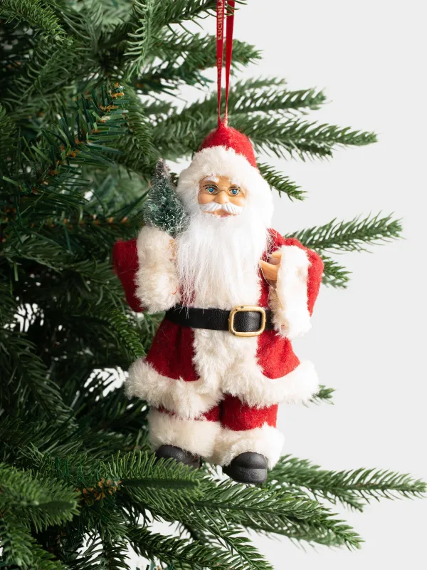 Шырша ойыншығы, 18 см, пластик/полиэстер, қызыл, Шыршасы бар Аяз ата, Magic time, image-3